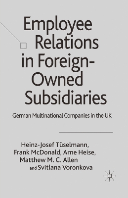 Book cover for Employee Relations in Foreign-Owned Subsidiaries