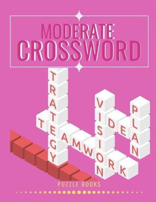 Book cover for Moderate Crossword Puzzle Books