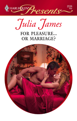 Book cover for For Pleasure...or Marriage?