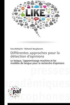 Cover of Differentes Approches Pour La Detection d'Opinions