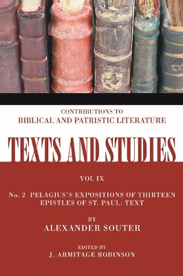 Cover of Pelagius's Expositions of Thirteen Epistles of St. Paul