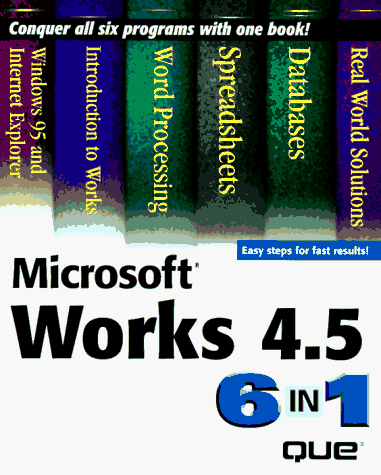 Book cover for Microsoft Works 4.0 6 in 1