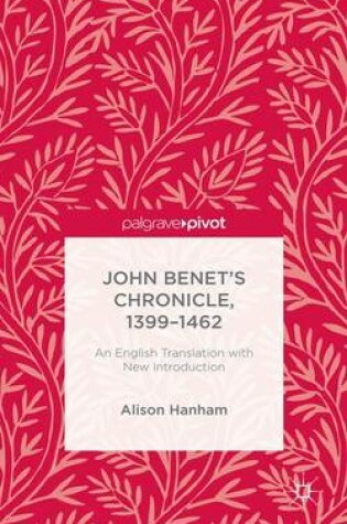 Cover of John Benet's Chronicle, 1399-1462