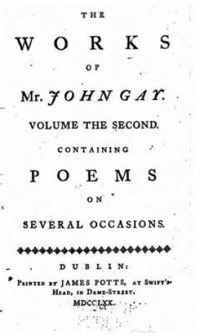 Cover of The works of Mr. John Gay - Volume II