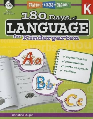 Book cover for 180 Days of Language for Kindergarten