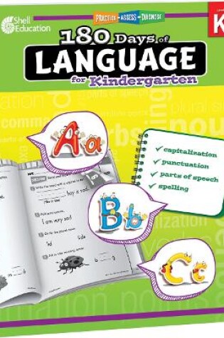 Cover of 180 Days of Language for Kindergarten