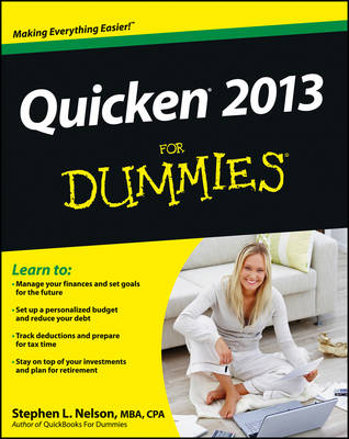 Book cover for Quicken 2013 For Dummies