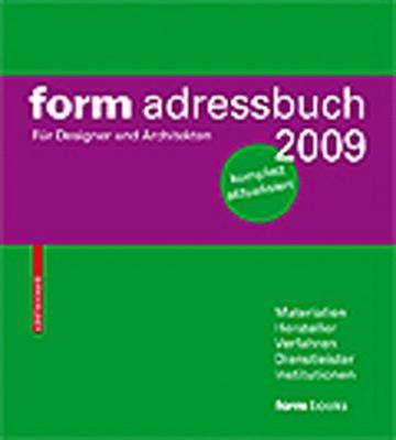 Cover of Form Adressbuch 2009