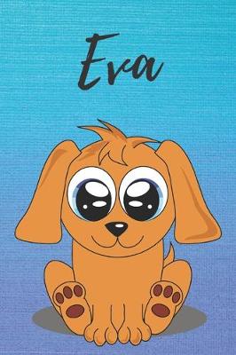 Book cover for Eva dog coloring book / notebook / journal / diary