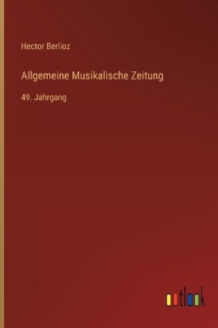 Cover of Allgemeine Musikalische Zeitung