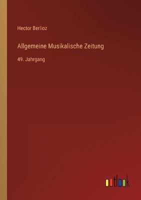 Book cover for Allgemeine Musikalische Zeitung