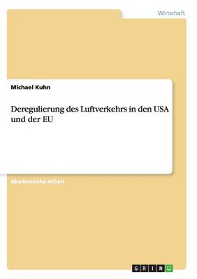 Book cover for Deregulierung des Luftverkehrs in den USA und der EU