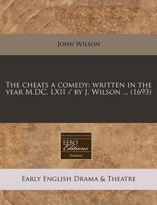 Book cover for The Cheats a Comedy