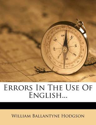 Book cover for Errors in the Use of English...