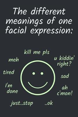 Book cover for The different meanings of one facial expression