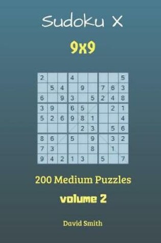 Cover of Sudoku X - 200 Medium Puzzles Vol.2