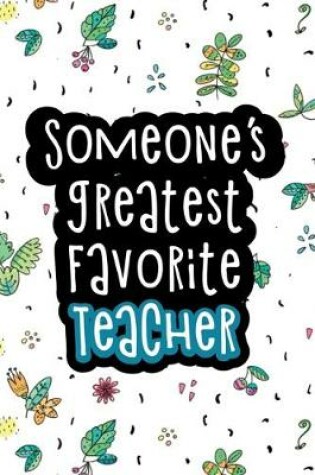 Cover of Someone's Greatest Favorite Teacher