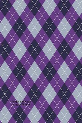 Book cover for Purple and Gray Argyle Pattern