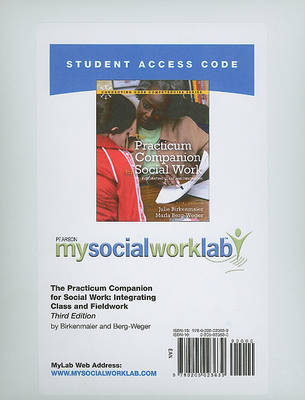 Book cover for MyLab Social Work without Pearson eText -- Standalone Access Card -- for The Practicum Companion for Social Work