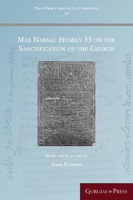 Cover of Mar Narsai: Homily 33 on the Sanctification of the Church