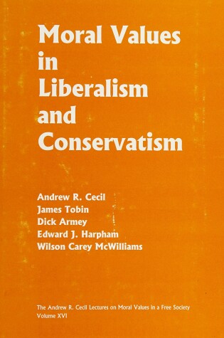 Cover of Moral Values in Liberalism and Conservatism