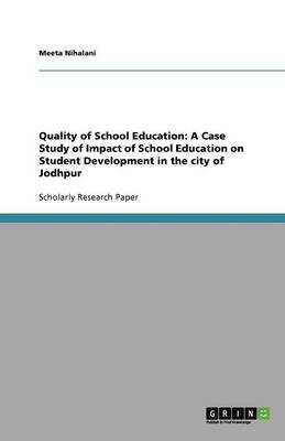 Book cover for Quality of School Education