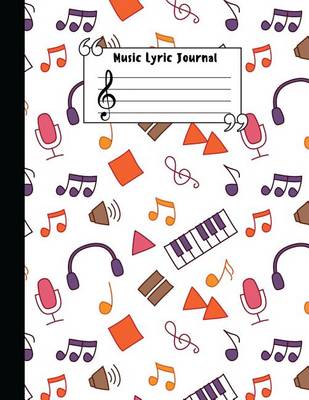 Book cover for Music Lyric Journal for Kids