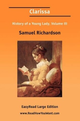 Cover of Clarissa History of a Young Lady