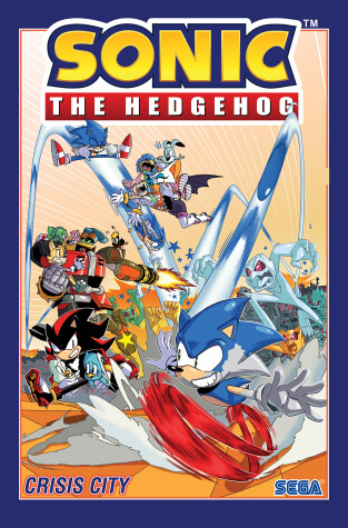 Book cover for Sonic The Hedgehog, Volume 5: Crisis City