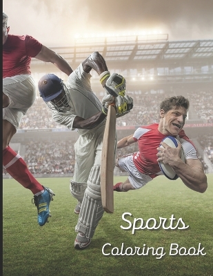 Book cover for Sports Coloring Book