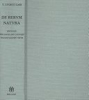 Cover of De Rerum Natura