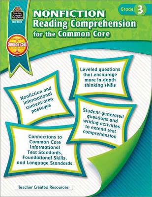 Book cover for Nonfiction Reading Comprehension for the Common Core Grd 3