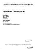 Cover of Ophthalmic Technologies X1