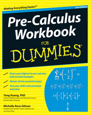 Book cover for Pre-Calculus Workbook For Dummies