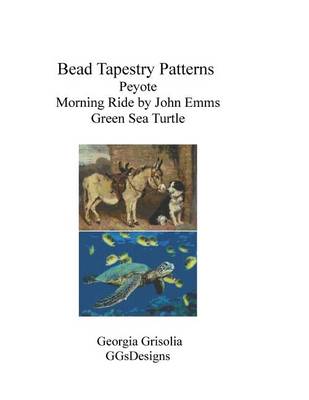 Book cover for Bead Tapestry Patterns Peyote Morning Ride by John Emms Green Sea Turtle