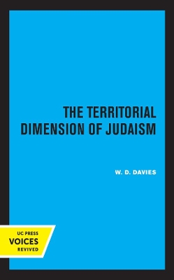 Cover of The Territorial Dimension of Judaism