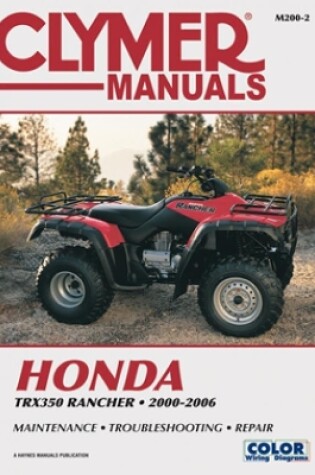 Cover of Honda TRX350 Rancher Series ATV (2000-2006) Service Repair Manual