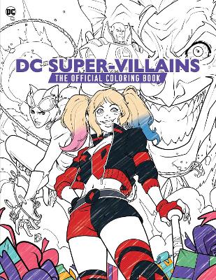 Book cover for DC Super-Villains: The Official Coloring Book