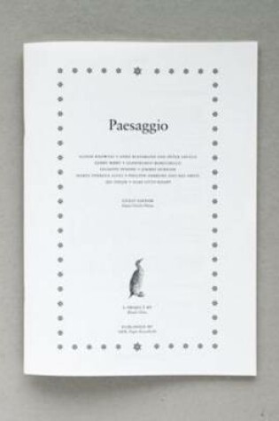 Cover of Paesaggio