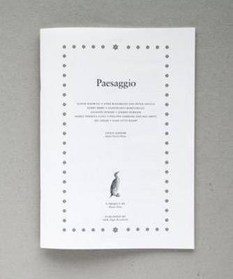 Book cover for Paesaggio