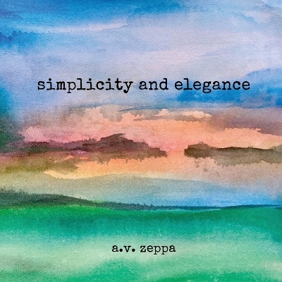 Book cover for simplicity and elegance