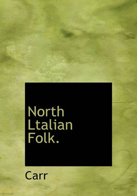 Book cover for North Ltalian Folk.