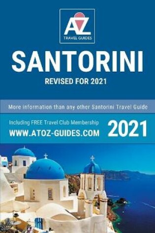 Cover of A to Z guide to Santorini 2021