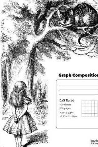 Cover of Graph Composition Book 5x5 Alice in Wonderland Meets the Cheshire Cat