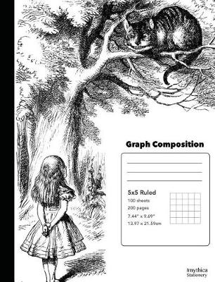 Cover of Graph Composition Book 5x5 Alice in Wonderland Meets the Cheshire Cat