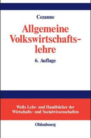 Cover of Allgemeine Volkswirtschaftslehre