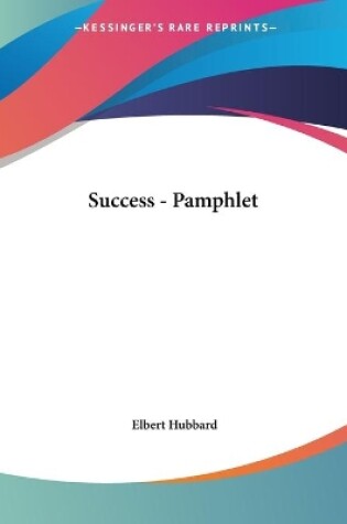 Cover of Success - Pamphlet