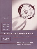 Book cover for Study Guide to Accompany Macroeconomics, Principles and Policy, Eighth Edition