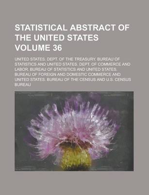 Book cover for Statistical Abstract of the United States Volume 36