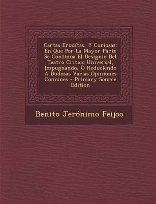 Book cover for Cartas Eruditas, y Curiosas